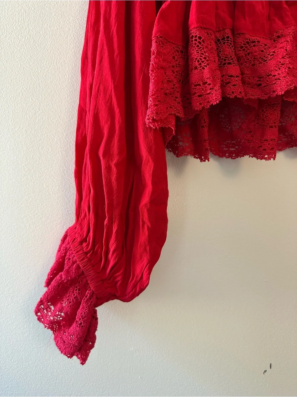 Free People feminine red